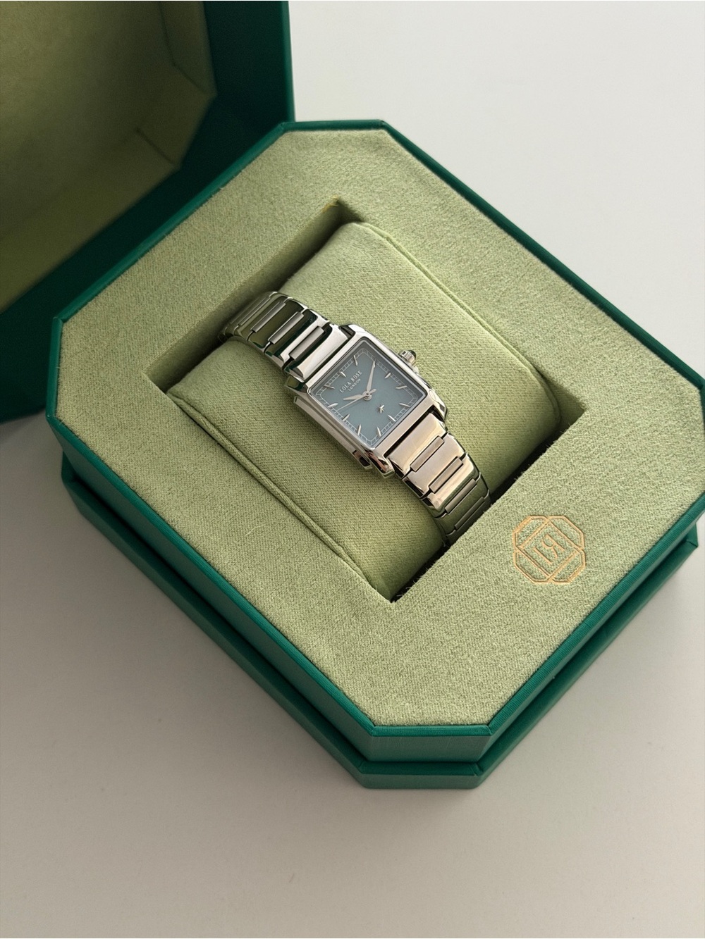 Lola Rose Urban Blue Square Quartzite Jade Watch - Picture 4 of 6